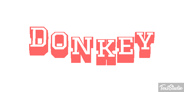 Donkey Effetto testo