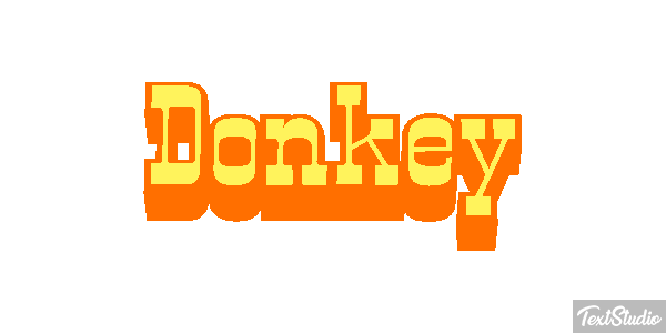 Donkey Effetto testo