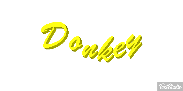 Donkey Effetto testo