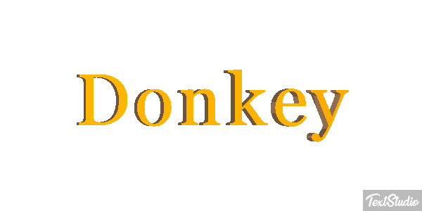 Donkey Effetto testo