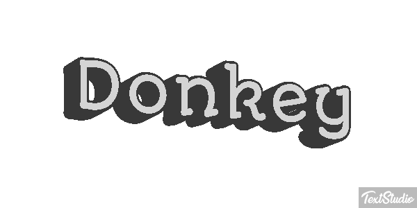 Donkey Effetto testo