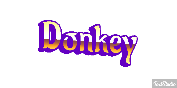 Donkey Effetto testo