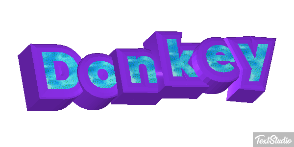 Donkey Effetto testo