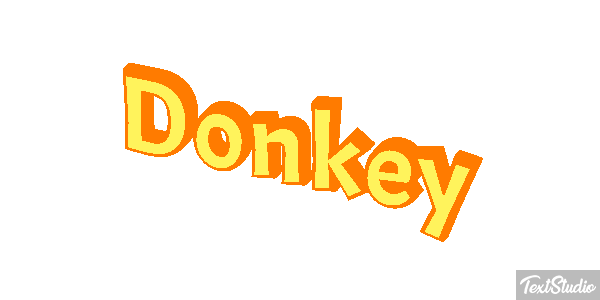 Donkey Effetto testo
