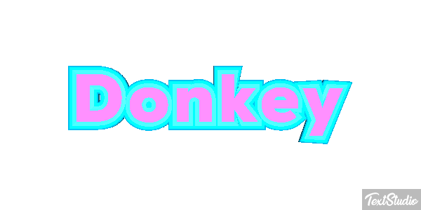 Donkey Effetto testo