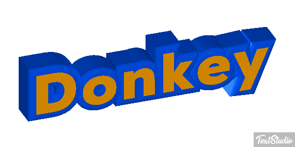 Donkey Effetto testo