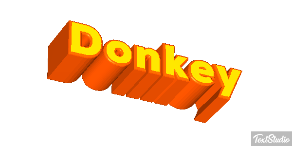 Donkey Effetto testo