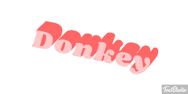 Donkey Effetto testo