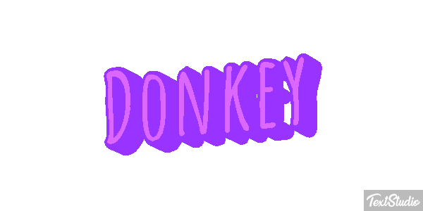 Donkey Effetto testo