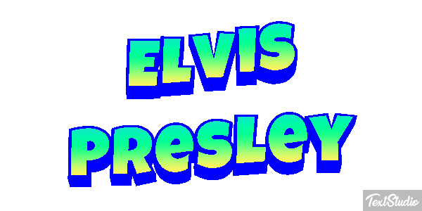 Elvis Presley Efeito do texto
