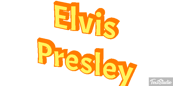 Elvis Presley Efeito do texto