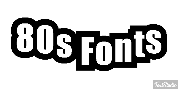 80s Fonts Text effect