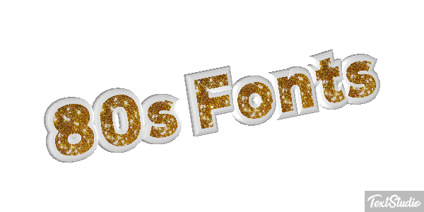 80s Fonts Text effect