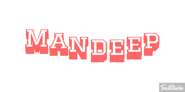 Mandeep テキスト効果