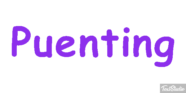 Puenting Text effect