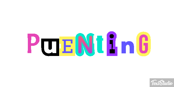 Puenting Text effect