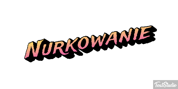 Nurkowanie Efekt tekstowy