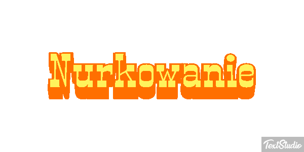 Nurkowanie Efekt tekstowy