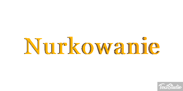 Nurkowanie Efekt tekstowy
