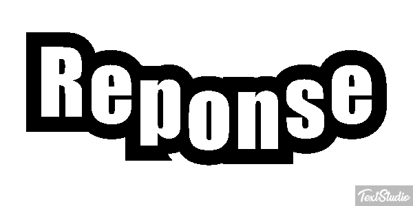 Réponse Text effect