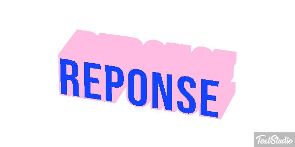 Réponse Text effect
