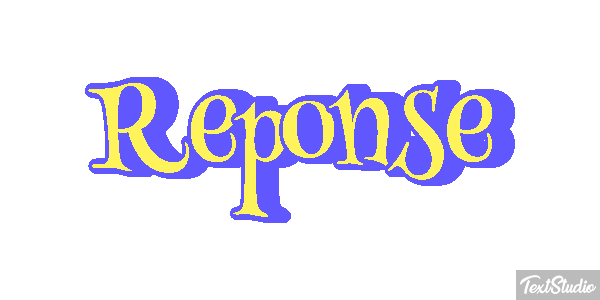 Réponse Text effect