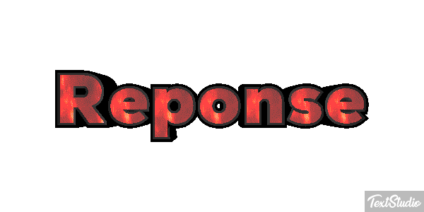 Réponse Text effect