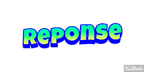 Réponse Text effect
