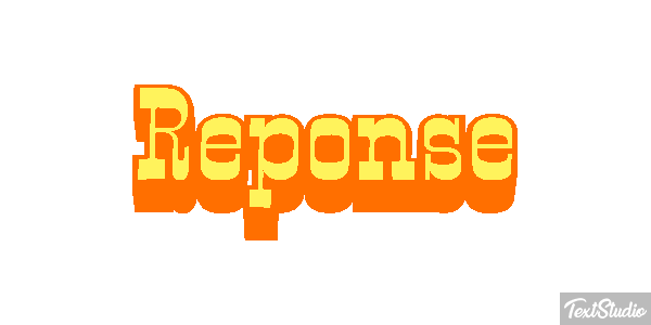 Réponse Text effect