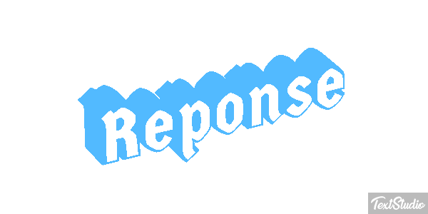 Réponse Text effect