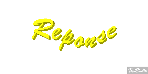 Réponse Text effect