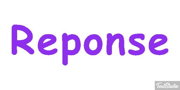 Réponse Text effect