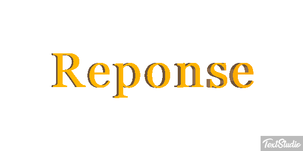Réponse Text effect