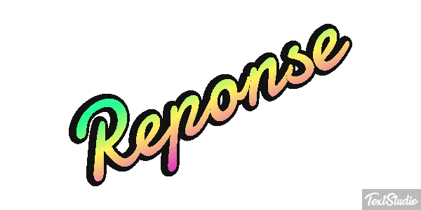 Réponse Text effect