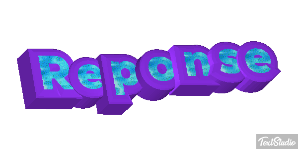 Réponse Text effect