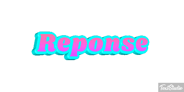 Réponse Text effect