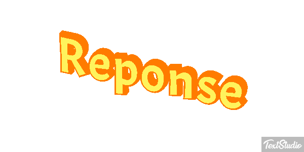 Réponse Text effect