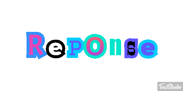 Réponse Text effect