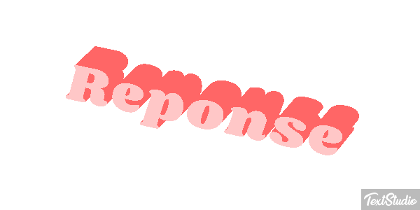 Réponse Text effect