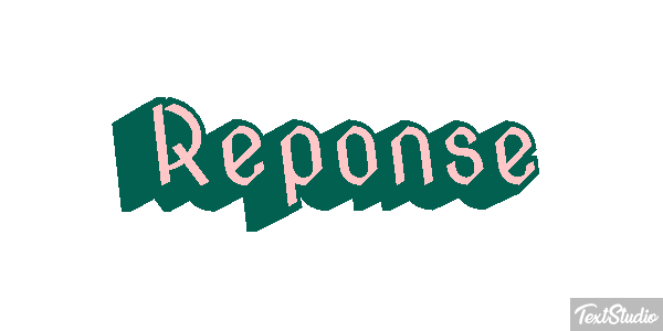 Réponse Text effect