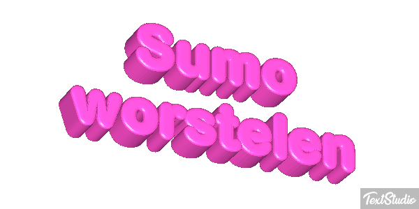 Sumo worstelen Tekst effect