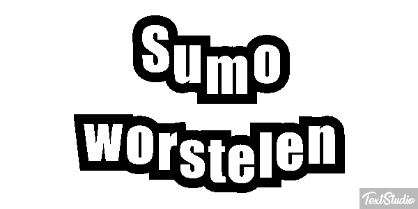 Sumo worstelen Tekst effect