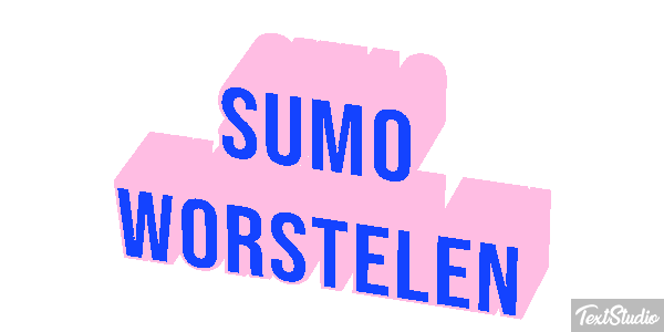 Sumo worstelen Tekst effect