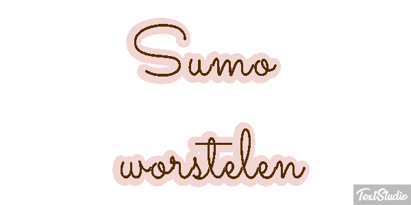 Sumo worstelen Tekst effect