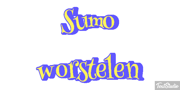 Sumo worstelen Tekst effect