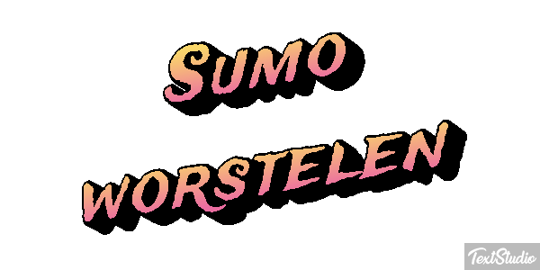 Sumo worstelen Tekst effect