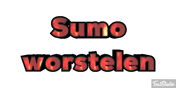 Sumo worstelen Tekst effect