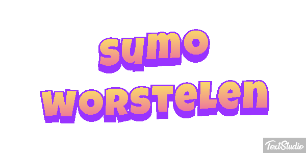Sumo worstelen Tekst effect