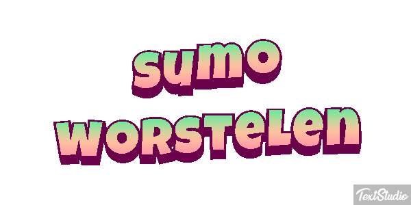 Sumo worstelen Tekst effect