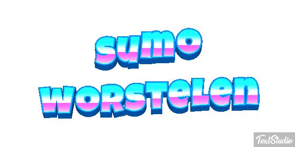 Sumo worstelen Tekst effect
